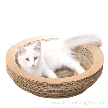 New bowl-shaped corrugated paper cat litter catnip